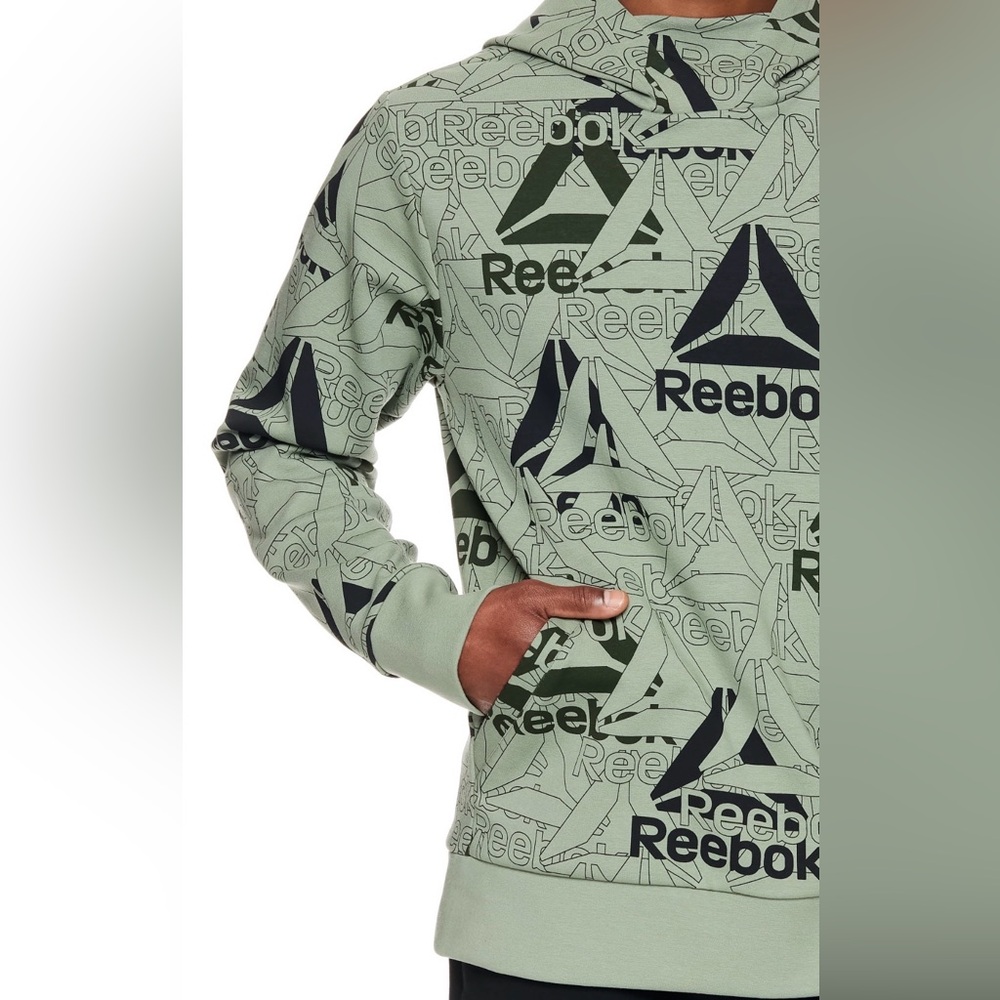 Reebok Men’s Unwind Hoodie Sz M New With Tags. Color is Sea Spray (green) - Picture 3 of 13